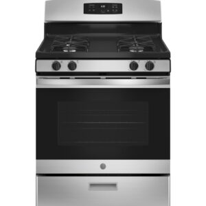 GE Four Burner Stainless Steel Gas Stove